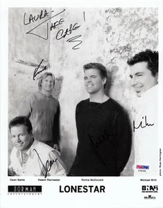 Lonestar Signed by all 4 Photograph 8x10 PSA/DNA Certified (A8051) - Imagen 1 de 2