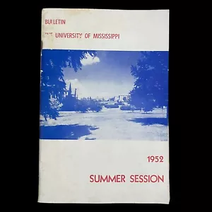 University of Mississippi 1952 Sommerbulletin mit Fotos Ole Miss Kurse - Bild 1 von 10