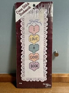 Vintage The New Berlin Co Kit segnalibri punti croce I Love A Good Book 2188 - Foto 1 di 2