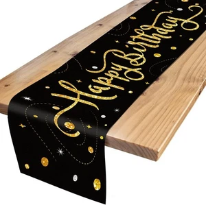 Tischläufer Geburtstag - Bunt Happy Birthday Tischdecke - Dekoration Gute Zum - Bild 1 von 7