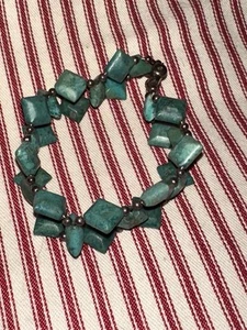 Barse Turquoise SterlingBead Bracelet - Picture 1 of 11