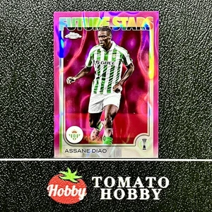 TOPPS CROMO UEFA 2024-25 ASSANE DIAO/250 ROSA REFRACTOR LAVA BETIS REAL - Imagen 1 de 2