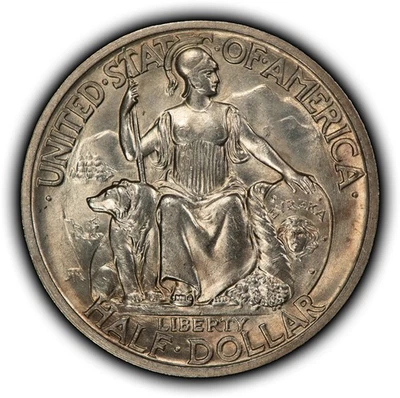 1935-S 50c San Diego Pacific Expo Commemorative Silver Half Dollar - UNC - C1272 - Image 1 of 4