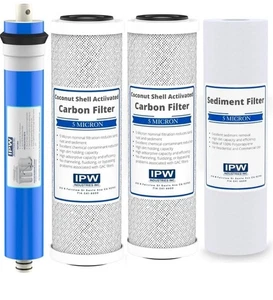 Komplettes 4er Pack RO Wasserfilter Ersatz Kit für Krystal Pure KR10 System... - Bild 1 von 6