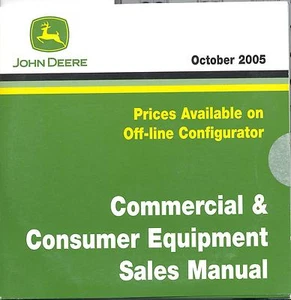 John Deere C&CE Equipment Sales Manual October 2005 CD Computer Disk DKCCECD - Picture 1 of 1