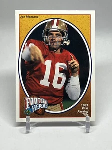 1991 Upper Deck Joe Montana #4 Football Heroes Card San Francisco 49ers HOF - Bild 1 von 2