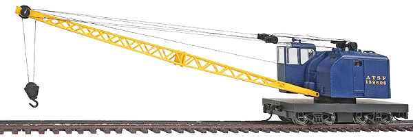 ATSF SANTA FE BLUE CRANE Powered/OPERATING (DC ) HO SCALE PLATINUM - RTR NEW - Image 1 of 4