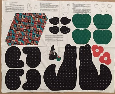 Panel de tela Cranston vintage Southwestern Coyote corte y costura de cactus Foto 1 de 4