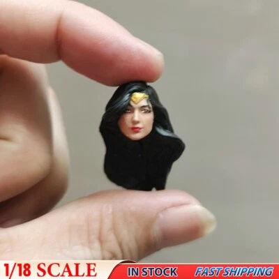 Muñeca Modelo 1/18 Diana Mujer Maravilla Mujer Niña Cabeza Esculpida F 3.75" Figura JOYTOY Foto 1 de 4