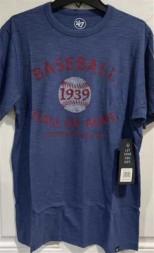 Camiseta Scrum Azul Doble Arco Para Hombre Salón de la Fama del Béisbol MLB Cooperstown NY Talla XL Foto 1 de 1