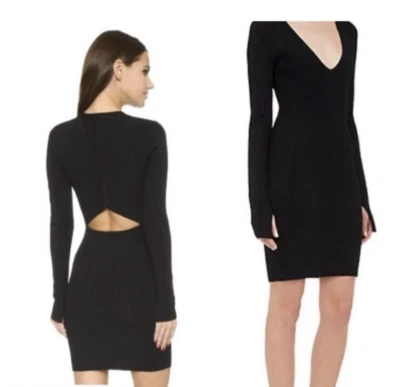 Nuevo con etiquetas Vestido Suéter Rag & Bone Gail en Negro Talla: Grande Foto 1 de 3