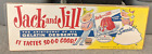 Antique Jack and Jill Gelatin Desserts Paper Window Store Display Advertisement