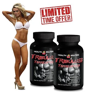 Male Enhancers Pump Tribulus Terrestris 1000mg 40%Steroidale Saponine 2B,180Ct - Bild 1 von 2