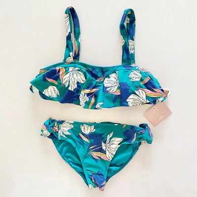 NUEVO O’Neill Niña "Bridget Flounce" 2 Piezas Traje de Baño -Talla 10 Foto 1 de 4