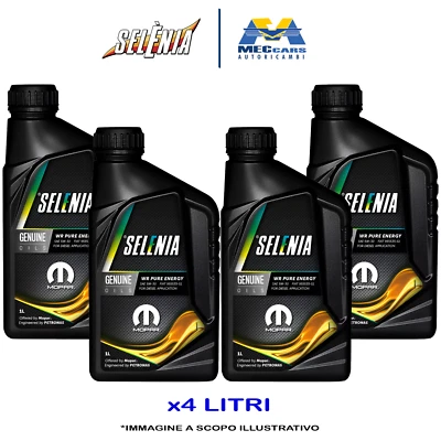 SELENIA WR PURE ENERGY 5W30 OLIO MOTORE SINTETICO ACEA C2 MOPAR EURO5 FIAT - 4 L - Immagine 1 di 4