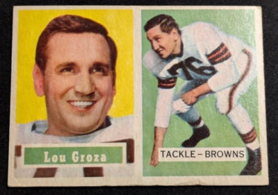 1957 Topps - #28 Lou Groza - Image 1 of 2