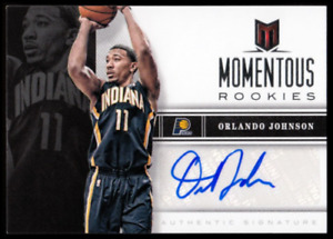 2012-13 Momentum Momentous Rookies Autographs #34 Orlando Johnson RC AUTO