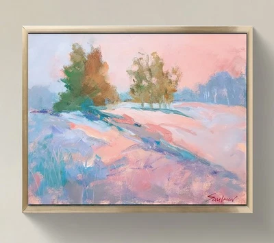 Pintura impresionista original sobre lienzo de 14x11 pulgadas - Firmada por el artista Foto 1 de 4