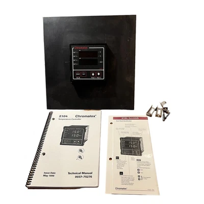 Chromalox 2104 Controlador de Temperatura Placa de Montaje Hardware Manual Sin Probar Foto 1 de 4