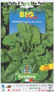 SPINACIO GIGANTE D'INVIERNO BIG PACK - SEMI ORTICOLI - - Foto 1 di 1
