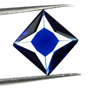 Blauer Saphir im Prinzessschliff 2,65 ct natürlicher Edelstein VS Reinheit AGI zertifiziert - Bild 1 von 5