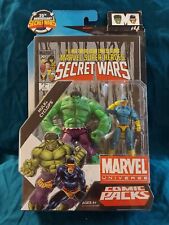 Marvel Secret Wars 4 Comic Pack w/ Hulk and Cyclops Figures 2009 NEW