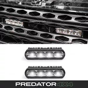 2 X 8" KIT LUCI GRIGLIA MARCHIATE OFF ROAD PER LAND ROVER DISCOVERY 3 4 L319 04-16 - Foto 1 di 10