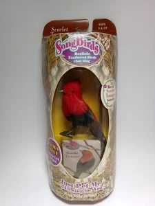 NEW Vintage 1999 Songbirds Feathered Birds That Sing - Scarlet Tanager Cardinal - Picture 1 of 7