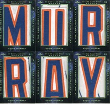 2019 EDDIE MURRAY ITG Used Sports In the Name Letter(s) Gold Set MURRAY 1/6-6/6