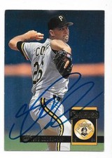 STEVE COOKE 1994 DONRUSS AUTOGRAPHED SIGNED # 72 PITTSBURGH PIRATES