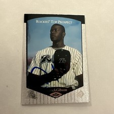 1998 SP TOP PROSPECTS DERRICK GIBSON NEW HAVEN RAVENS #50 Signed Autograph