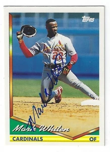 MARK WHITEN ST LOUIS CARDINALS SIGNED 1994 CARD PHILLIES RED SOX YANKEES BRAVES - Picture 1 of 1
