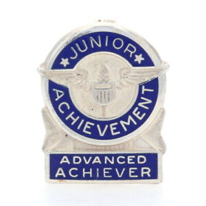 Sterling Silver Junior Achievement Lapel Pin - 925 Advanced Achiever Award