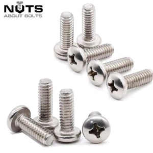 M3 (3mmØ) POZI PAN CABEZAL MÁQUINA TORNILLOS POZI PERNOS ACCIONAMIENTO A2 ACERO INOXIDABLE - Imagen 1 de 3