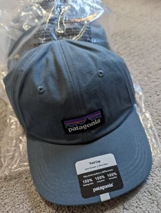 Patagonia Hat 6 Panel Trad Blue ORGANIC COTTON Baseball Cap Low One Size NWT $39 - Picture 1 of 6