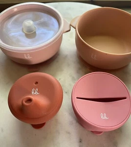 BABY BAR & CO SILIKON SORTIERT Snack & Deckel Set + Saugnäpfe - Bild 1 von 2