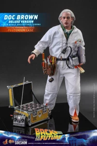 Back To The Future Movie Masterpiece Action Figure 1/6 Doc Brown Deluxe HOT TOYS - Foto 1 di 10