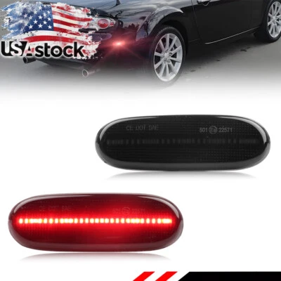 Smoked Red LED Rear Side Marker Reflectors Lights For 2006-2008 Mazda MX-5 Miata - Image 1 of 4