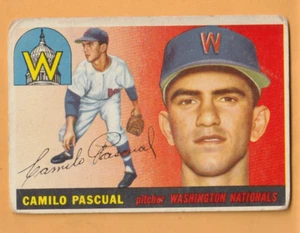 Camilo Pascual Washington Nationals 1955 Topps #84 RC Rookie Creased - Picture 1 of 2