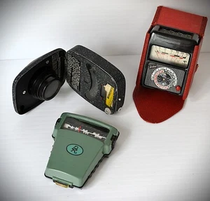 Vintage Light Meter Lot, Electro Bewi Standard, Weston DR,  Sixtus - Picture 1 of 1