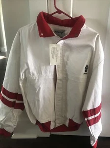 Swingster Tiger Paw Uniroyal Jacket Brand New Large Red And White - Picture 1 of 10