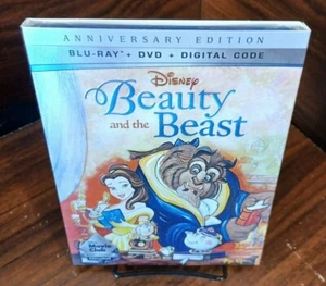 Beauty and the Beast (Blu-ray/DVD, Digital) w/slipcover-NEW-Free Box Shipping - Picture 1 of 8