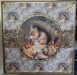handmade Autumn any occasion, birthday card with a wildlife red squirrel design - Picture 1 of 3