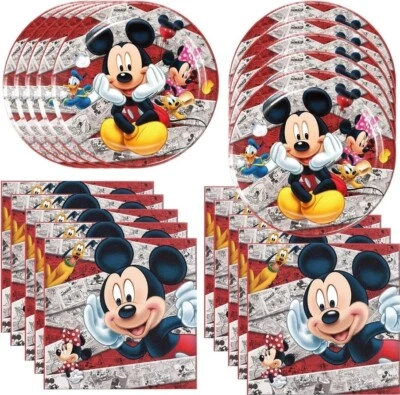 20 platos y 20 servilletas para fiesta de Mickey Mouse 40 un. Foto 1 de 4