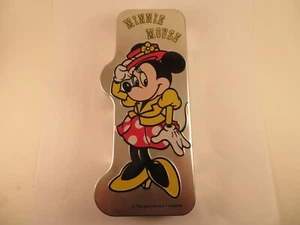 Vintage Walt Disney Minnie Mouse Pencil Tiered Storage Tin Korea Taeyang - Picture 1 of 9