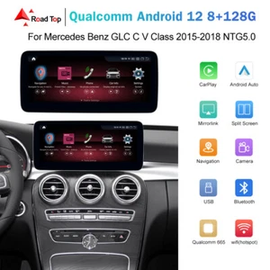 RT 10.25"" Android 12 Pantalla CarPlay Para Mercedes Benz C GLC W205 V W447 2015-19 - Imagen 1 de 17