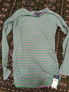 Girls Ralph Lauren Polo top striped ruched top $35 size XL / 16 - Picture 1 of 2