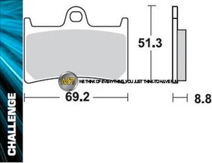 FOR YAMAHA YZF R THUNDERCAT 600 1996 96 FRONT SINTERED BRAKE PADS BRAKING METAL - Picture 1 of 1