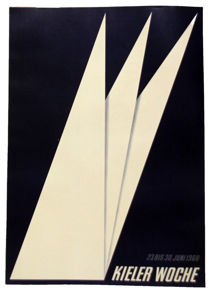 Plakat Poster KIELER WOCHE 1968 (Design Dieter Freiherr von Adrian, Kassel) - Bild 1 von 1