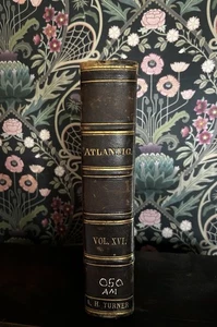The Atlantic Monthly 1865 Bound Lincoln Assassination Gettysburg Charles Dickens - Picture 1 of 16